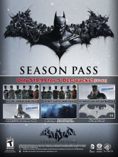 Batman: Arkham Origins Season Pass (PC) Downloadable PC