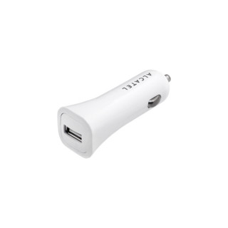 Alcatel CC40 White Cigarette Lighter USB Charger 5V/1A Mobile