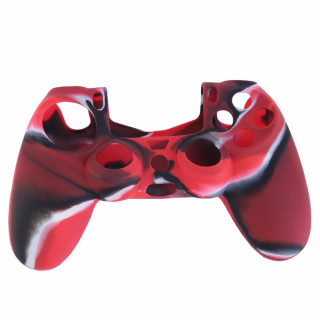 Dualshock 4 Silikonska zaštitna navlaka za kontroler (crvena-kamuflažna) PS4