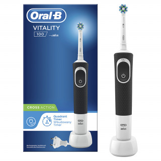 Oral-B D100 Vitality electric toothbrush Sensi, black Dom