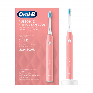 Oral-B Pulsonic Slim Clean 2000 pink electric toothbrush Dom