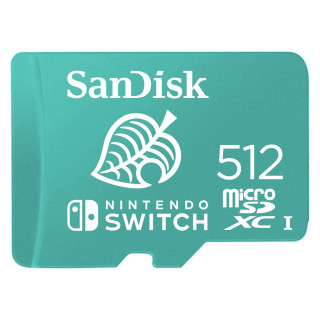 Sandisk microSDXC Kártya Nintendo Switch 512GB, 100MB/s, U3, C10, A1, UHS-1 PC