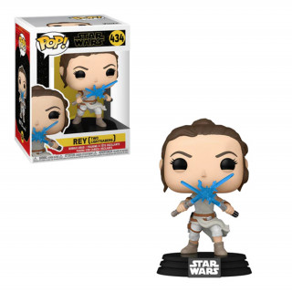 Funko Pop! Star Wars: Rey (Two Lightsabers) #434 Bobble-Head Vinyl Figure Merch