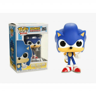 Funko Pop! Games: Sonic The Hedgehog - Sonic With Ring 283# Vinyl Figura Merch