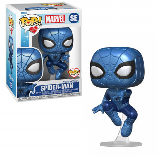 Funko Pops! with Purpose Marvel: Make a Wish - Spider-Man (Metallic) SE Bobble-Head Vinyl Figure Merch