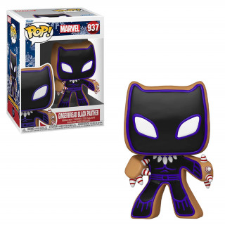 Funko Pop! Marvel: Holiday - Gingerbread Black Panther #937 Bobble-Head Vinyl Figure Merch