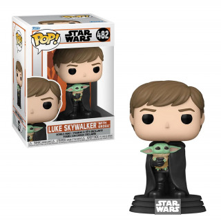 Funko Pop! Star Wars: The Mandalorian - Luke with Child #482 Vinyl Figura Merch