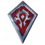 WORLD OF WARCRAFT - metal plaque "Horde Shield" thumbnail