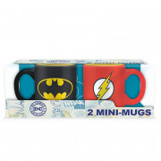 DC COMICS - Set 2 mini-mugs - 110 ml - Batman & Flash 