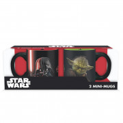 STAR WARS - Set 2 mini-mugs - 110 ml - Vader vs Yoda 