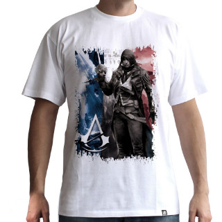 ASSASSIN´S CREED - T-shirt  "AC5 - Flag" white - basic (M) Merch