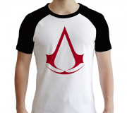 ASSASSIN´S CREED - T-shirt  "Crest" white & black - premium (M) 