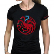 GAME OF THRONES - T-shirt  "Targaryen Viserion" women's black - basic (XL) 