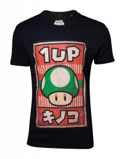 Nintendo - Propaganda Poster Inspired 1-Up Mushroom T-shirt (M-I) (L) Merch