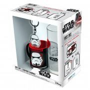 STAR WARS - Pck Glass 29cl + Keyring + Mini Mug "Trooper" 