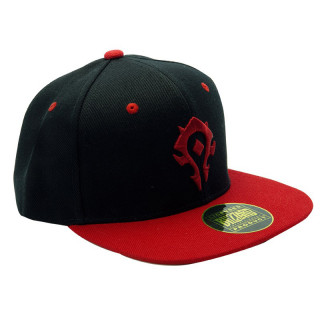 WORLD OF WARCRAFT - Snapback Cap - Black & Red - Horde Merch