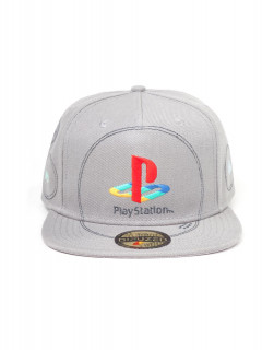 PlayStation - Silver Logo Snapback hat (M-I) Merch