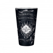 HARRY POTTER - XXL glass cup - 400 ml - Map of scrolls - Matt 