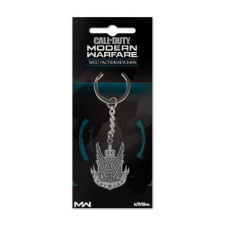 Call Of Duty: Modern Warfare Metal Keychain West Faction Merch