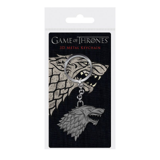 Game Of Thrones 3D Metal Keychain Stark Sigil 6 cm Merch