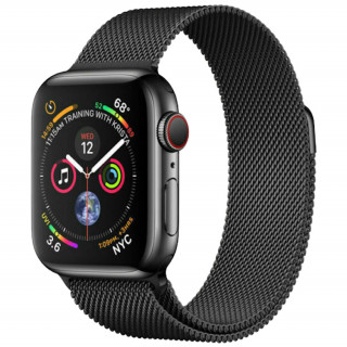 Apple Watch Series 44mm (GPS+Cellular) Space Black Stainless Steel with Black Milanese Loop Mobile