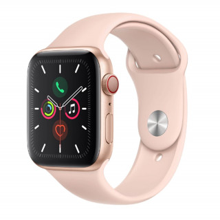 Apple Watch Series 44mm (GPS+Cellular) Gold aluminum Case with Pink Sand Sport Band Mobile