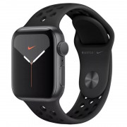 Apple Watch Series 44mm (GPS+Cellular) Space Grey aluminum Case with Black Sport Band 