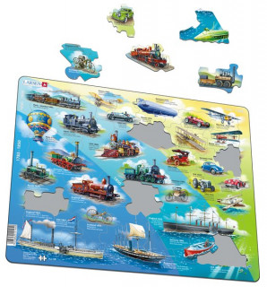 Larsen maxi puzzle 54 pieces Historical vehicles HL7 Merch