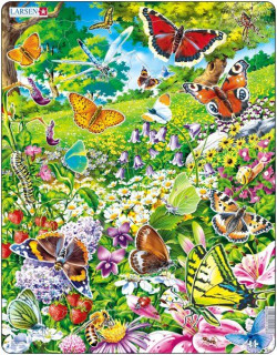 Larsen maxi puzzle 42 pieces Butterflys FH28 Merch