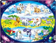 Larsen maxi puzzle 15 pieces Animals around the world NM6 