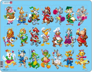 Larsen maxi puzzle 21 pieces Cheerful animals NM5 Merch