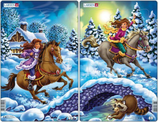 Larsen midi puzzle 18 pieces Princesses - U9 Merch