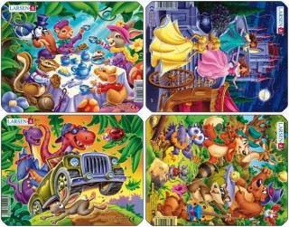 Larsen mini puzzle 9 pieces Princesse, Tea party, Orchestra, Dinos mix Z6 Merch