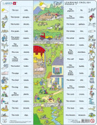 Larsen maxi puzzle 64 pieces Let's learn English! - EN7 around the house 