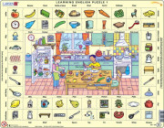 Larsen maxi puzzle 70 pieces Let's learn English! - EN1 in the kitchen 