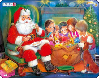 Larsen maxi puzzle 15 pieces Santa Claus with children - JUL14 Merch