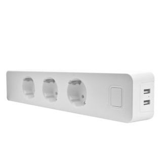 Woox Smart Home Smart Distributor - R4056 (3*110-240V AC, 2x USB, overcurrent sensor, overvoltage protection) Dom