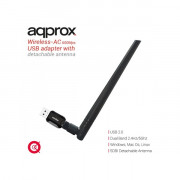 APPROX indoor Antenna - USB, Dual-Band, 600 Mbps Wireless N (802.11b/g/n/ac) 