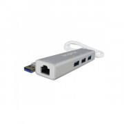 APPROX USB HUB - RJ45 (10/100/1000Mbps) + 3 pcs USB3.0 