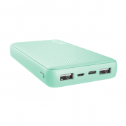 Trust PowerBank Primo Compact Powerbank (15000mAh; 15W USB-C 12W 2xUSB; Mint) 