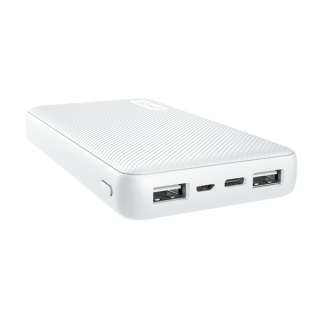 Trust PowerBank Primo Compact Powerbank (15000mAh; 15W USB-C 12W 2xUSB; White) Mobile