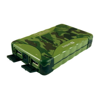 Sandberg  Outdoor Powerbank 10400mAh (outdoor; IP54 dust and drip-proof; LED light; 1A 2,1A USB port; Green) Mobile