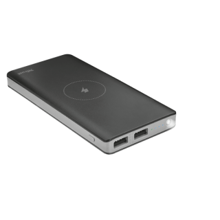 Trust PowerBank Primo Wireless Charging Powerbank (Qi charger; 8000mAh; 5W USB 12W USB; Load indicator; flashlight) Mobile