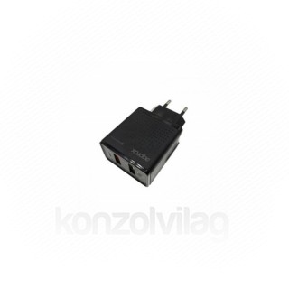 Approx APPUSBWALLQC Mobile phone charger Indoor Black Mobile