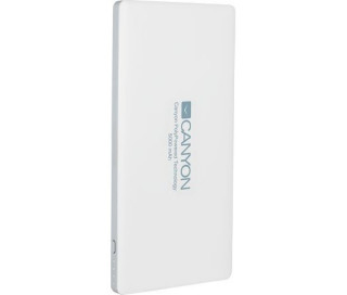 Canyon CNS-TPBP5W Slim LiPo 5000mAh powerbank White (2xUSB) (Lightning/USB input) Mobile