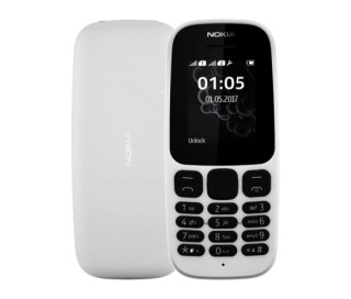 TEL NOKIA 105 (2017) DS White Mobile