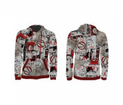 Hoodie Borderlands 3 "Propaganda" Cut & Sew Zipper Hoodie, L GE6519L 