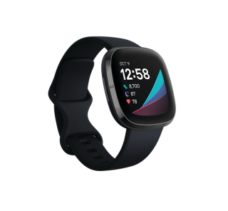 Fitbit Sense 40 mm AMOLED Grafit GPS (satellite) Mobile