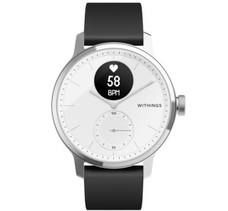 Withings Scanwatch smart watch 42mm, White Mobile