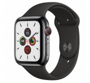 Apple Watch Series GPS+Cellular smart watch, 44mm,Stainless steel, Gray/Black 